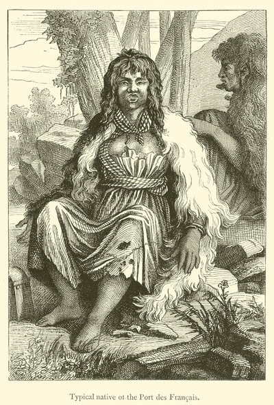 Typical Native of the Port des Francais (engraving) by French School