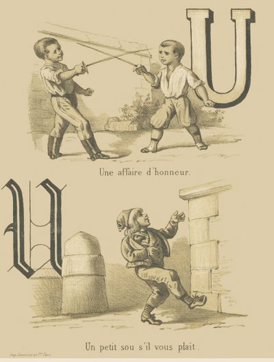 A matter of honor / A little penny please by French School