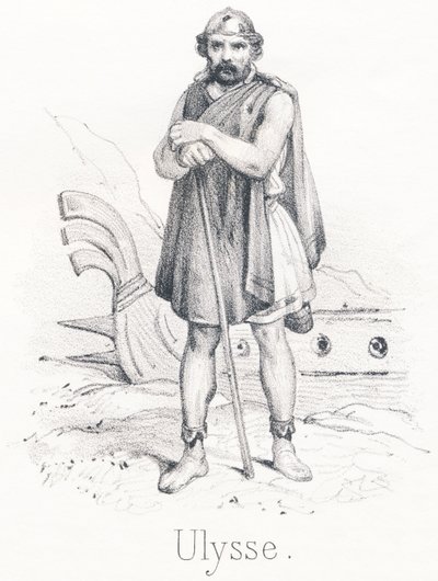 Ulysses: Son of Laerta and Anticlee, he was king of the island of Ithaca by French School
