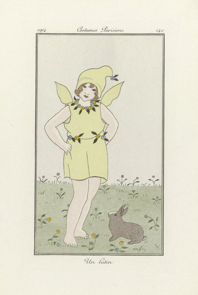 A Goblin, from Costumes Parisien, published 1914 by French School