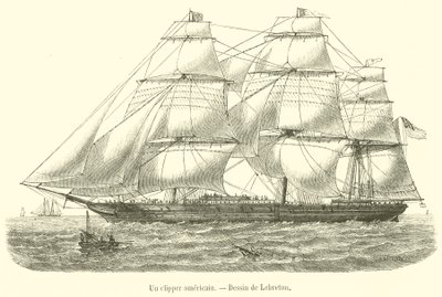An American Clipper by French School
