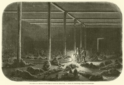 An Inn or Wooden House in Kentucky (United States) (engraving) by French School