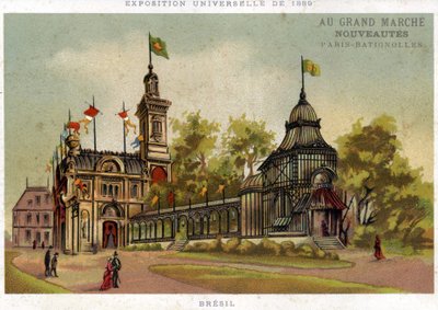 Universal Exhibition of 1889, Pavilion of Brazil, Paris Batignolles by French School