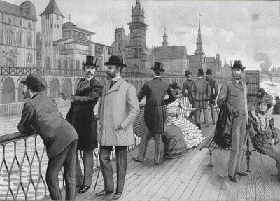 Universal Exhibition of 1900 in Paris: the street of nations by French School
