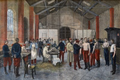 Vaccination of the recruits in the regiment in 