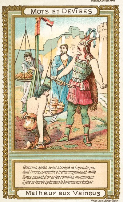 Woe to the Conquered (Vae Victis) by French School