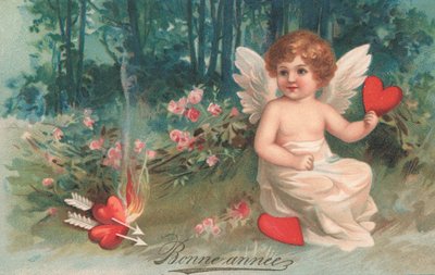 Valentine Cupid by French School