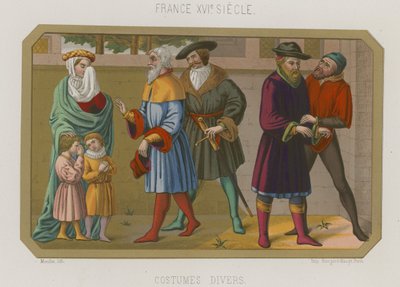 Various Fashions of 16th-Century France by French School