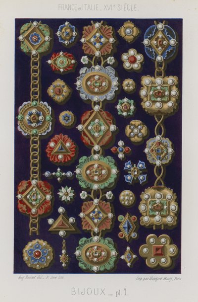 Various Pieces of Jewellery by French School