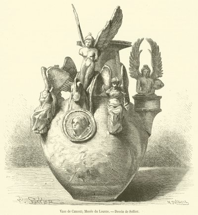 Vase of Canosa, Louvre Museum by French School