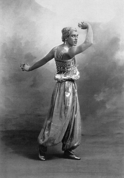 Vaslav Nijinsky (1890-1950) Russian Dancer of Polish Origins Here in Ballet Sheherazade by French School