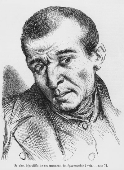 Vautrin arrested and identified, illustration from Splendors and Miseries of Courtesans by Honore de Balzac, published 1867 by French School
