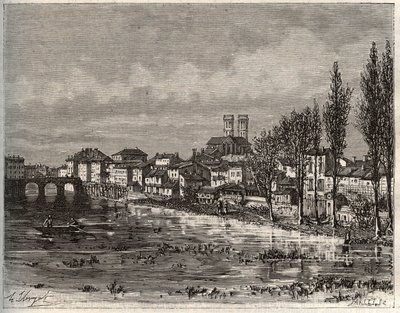 Verdun - Morbihan en Bretagne - Engraving in 