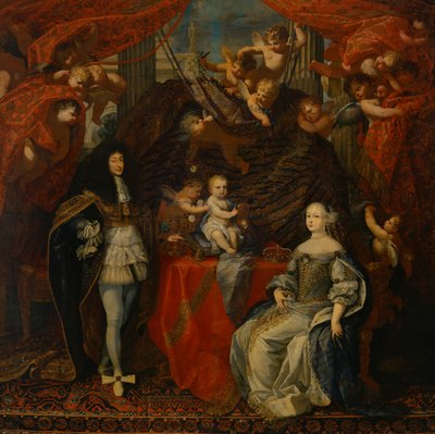 Victor Amadeus II Duke of Savoy with his wife Anne of Orleans and his family by French School
