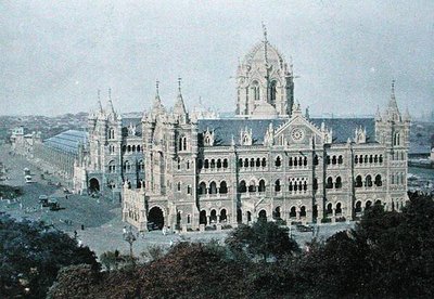Victoria Terminus, Bombay, engraved by Gillot, c.1910 by French School