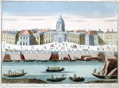View and Perspective of the Collège des Quatre Nations de Paris, Optical View by French School