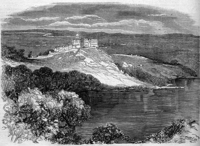 View of Castel Gandolfo, summer residence of the Pope, Italy by French School