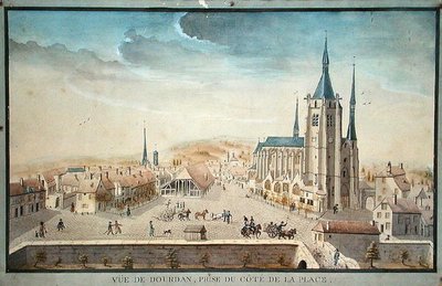 View of Dourdan by a Prisoner by French School