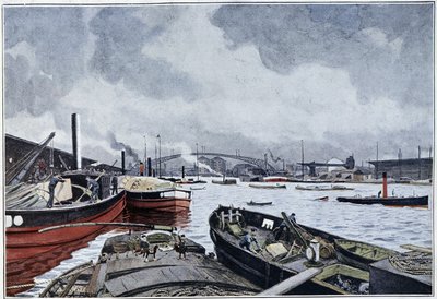 View of Paris, the Seine and the Basin of the Villette by French School