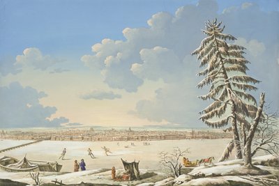 View of St Petersburg, published in Paris c.1850 by French School