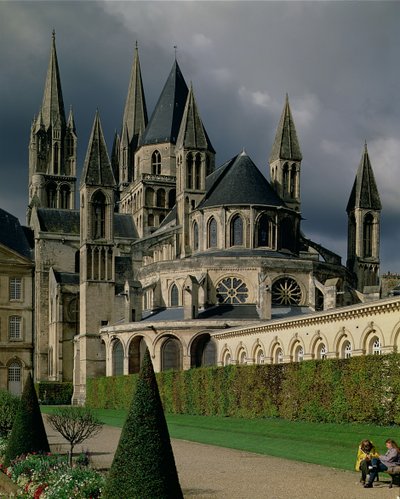 View of the Benedictine Abbey from the East by French School