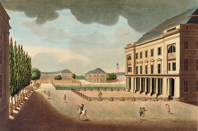 View of the Berlin Stock Exchange, early 19th century by French School