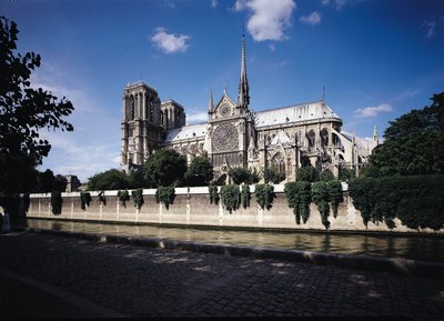 View of the Cathedral from the Seine by French School