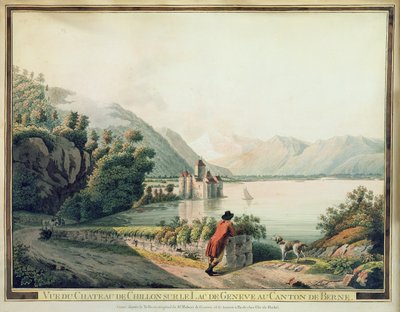 View of the Chateau de Chillon, Lake Geneva by French School