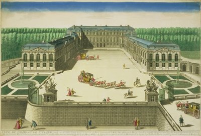 View of the Chateau of St. Cloud, engraved by Antoine Aveline by French School