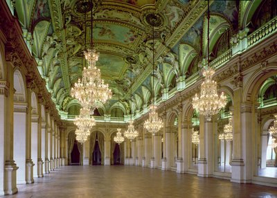 View of the Grande Salle des Fetes by French School