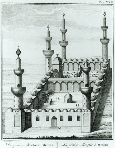 View of the Great Mosque at Medina Before the Desecration of the Tombs by the Wahhabi Sect, from Description de l