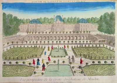 View of the Grotto at the Chateau of Meudon by French School
