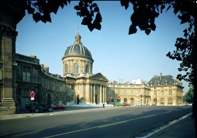 View of the Institut de France from the Quai Conti by French School