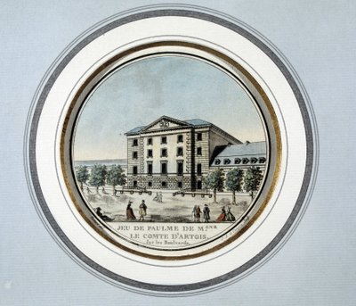 View of the Jeu de Paume by Monsignor the Count of Artois by French School