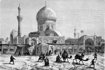 View of the Marketplace and the Ahmet-Kiaia Mosque, Baghdad by French School
