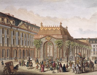 View of the Place de Louis le Grand, with One of the Rooms Constructed for the Occasion of the Marriage of Monseigneur le Dauphin (detail) by French School