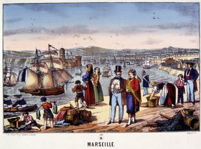 View of the Port of Marseille, Image of Epinal by French School