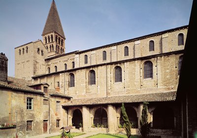 View of the St. Ardain cloister, 10th-11th century by French School
