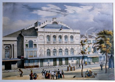 View of the Theatre de la Gaite in Paris by French School