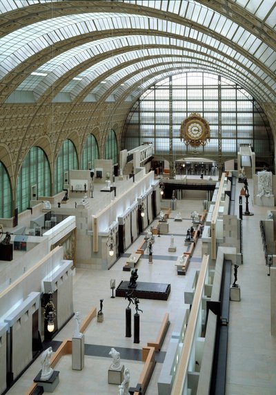 View of the central nave of the Musee d