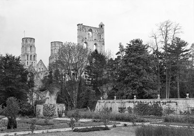View of the church exterior by French School