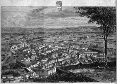 View of the City of Bourg in the Ain by French School