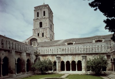 View of the Cloister by French School