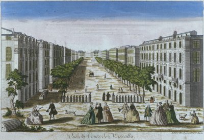 View of the cours, Marseille, France by French School