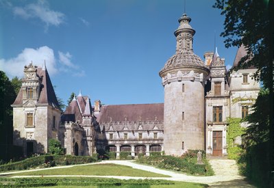 View of the courtyard and the tower, 1536-48 by French School