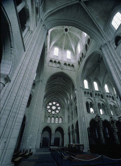 View of the crossing tower towards the south-west, completed c.1230 by French School
