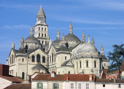 View of the exterior, begun in 1125 by French School
