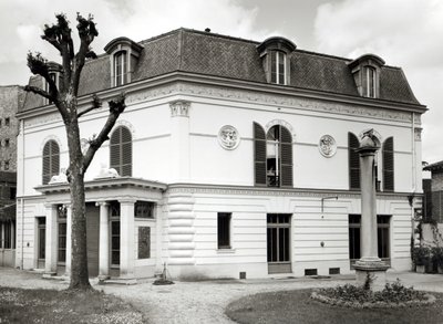View of the Facade of the Bibliotheque Marmottan from the Garden, Built 1880-1921 by French School