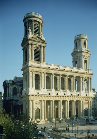 View of the Facade of the Church of Saint-Sulpice by French School
