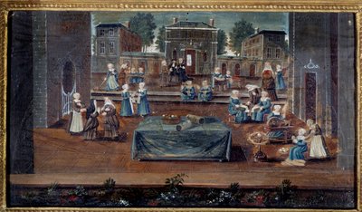 View of the house of Saint Cyr, a house of education for poor noble girls created by Francoise d